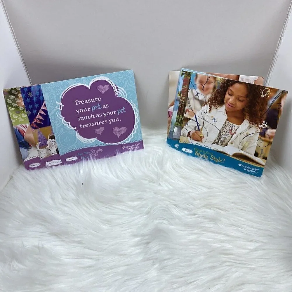 AMERICAN GIRL Truly Me Activity Box Games Dial Wheel Pick a Color Crafts Recipes
